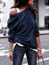 Load image into Gallery viewer, Casual Long Sleeves Solid Color Blouses Shirts Tops