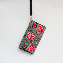 Load image into Gallery viewer, Ethnic Embroidery Bag Ladies Embroidery Coin Purse Hand Shoulder Dual-purpose Leisure Bag