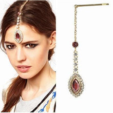Load image into Gallery viewer, Forehead Gemstone Hairpin Headwear Accessories