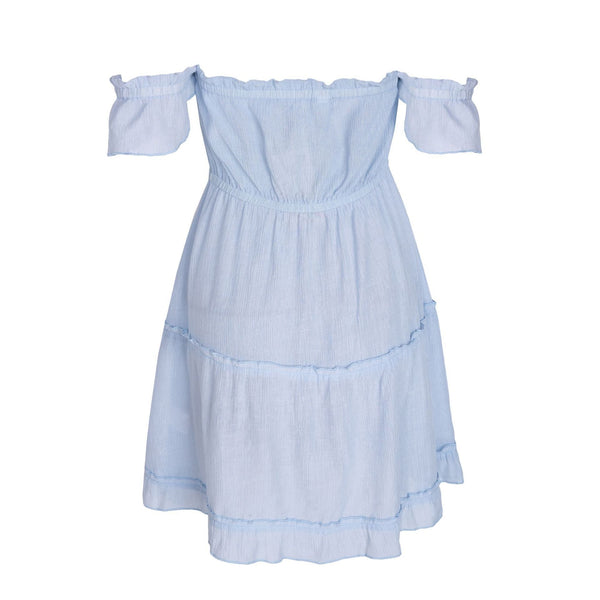 Off Shoulder Backless Casual Short Mini Dress