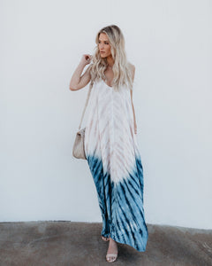 Bohemian Print V-Neck Sling Backless Maxi Dress