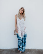 Load image into Gallery viewer, Bohemian Print V-Neck Sling Backless Maxi Dress