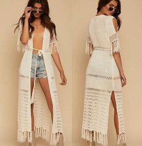 Bohemian Beach Holiday Knitting Hollow Cover-Up