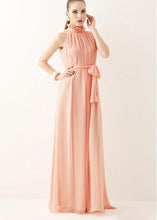 Load image into Gallery viewer, Halter Chiffon Bohemia Maxi Long Party Dress