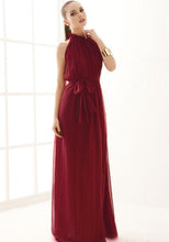 Load image into Gallery viewer, Halter Chiffon Bohemia Maxi Long Party Dress