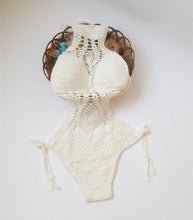 Load image into Gallery viewer, Sexy Crochet One Piece Bikini Crochet Halter Swimsuits