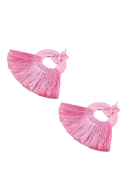 Fashion Alloy Paint Tassel Earrings