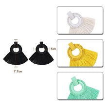 Load image into Gallery viewer, Fashion Alloy Paint Tassel Earrings