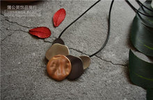 Load image into Gallery viewer, Korean Version of The Simple Irregular Geometric Hanging Brand Long Necklace Wool Chain