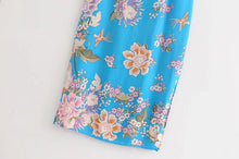 Load image into Gallery viewer, Vacation Style Flower Print Beach Sling Dress