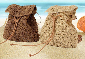Women Simple Woven Beach Bag