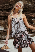Load image into Gallery viewer, Print Spaghetti Strap Beach Boho Mini Dress