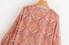 Load image into Gallery viewer, Summer Bohemian Fringed V-Neck Print Dress