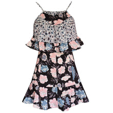 Load image into Gallery viewer, Print Spaghetti Strap Beach Boho Mini Dress