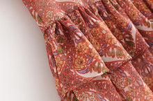 Load image into Gallery viewer, Summer Bohemian Fringed V-Neck Print Dress