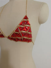 Load image into Gallery viewer, Openwork Gemstone Triangle Bikini Skirt