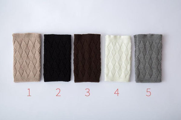 Autumn and winter knitted warm leg boots boot wool leggings rhombus line socks