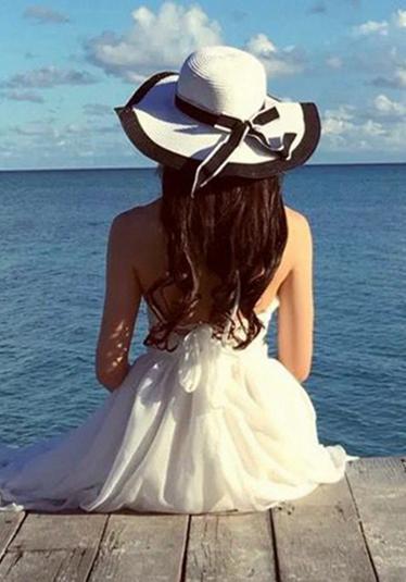 Spaghetti Strap Backless Irregular Beach Maxi Long Dress