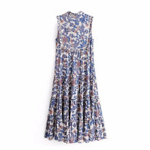 Load image into Gallery viewer, Gypsy Style Bohemian Chic Hippie V-Neck Sleeveless Beach Dress