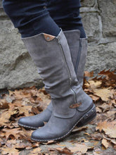 Load image into Gallery viewer, Spring and Autumn Women&#39;s Round Head Side Zipper Martin Boots