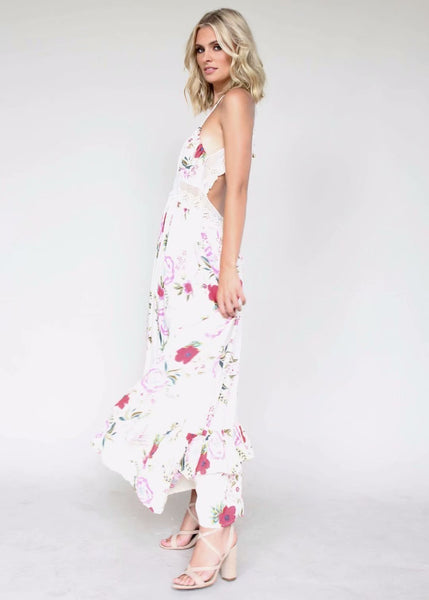 Floral Spaghetti Strap Bohemia Maxi Dress
