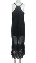 Load image into Gallery viewer, Summer Lace V-Neck Stitching Sling Sexy Backless Beach Dress