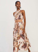 Load image into Gallery viewer, Printed Sleeveless Belted Maxi Dress