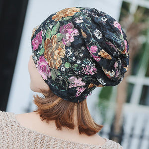 Boho Lace Floral Double-layer Casual Outdoor Hat