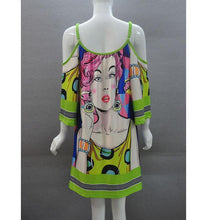 Load image into Gallery viewer, Boho Floral Print Off Shoulder Spaghetti Strap Beach Midi Dress