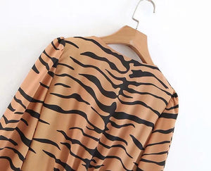 Autumn Deep V-neck Long Sleeve Single-Breasted Cardigan Maxi Dress