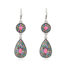 Load image into Gallery viewer, Colorful Inlaid Rice Beads Drop Earrings