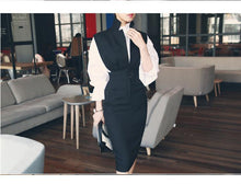 Load image into Gallery viewer, Celebrity Trumpet Fashion Sleeves Shirt Two-Piece Business Suit