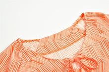 Load image into Gallery viewer, Spring Ruffled Stitching Print Chiffon Dress