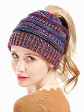 Load image into Gallery viewer, Men and women can fall and winter knitted mixed color warm headgear cap