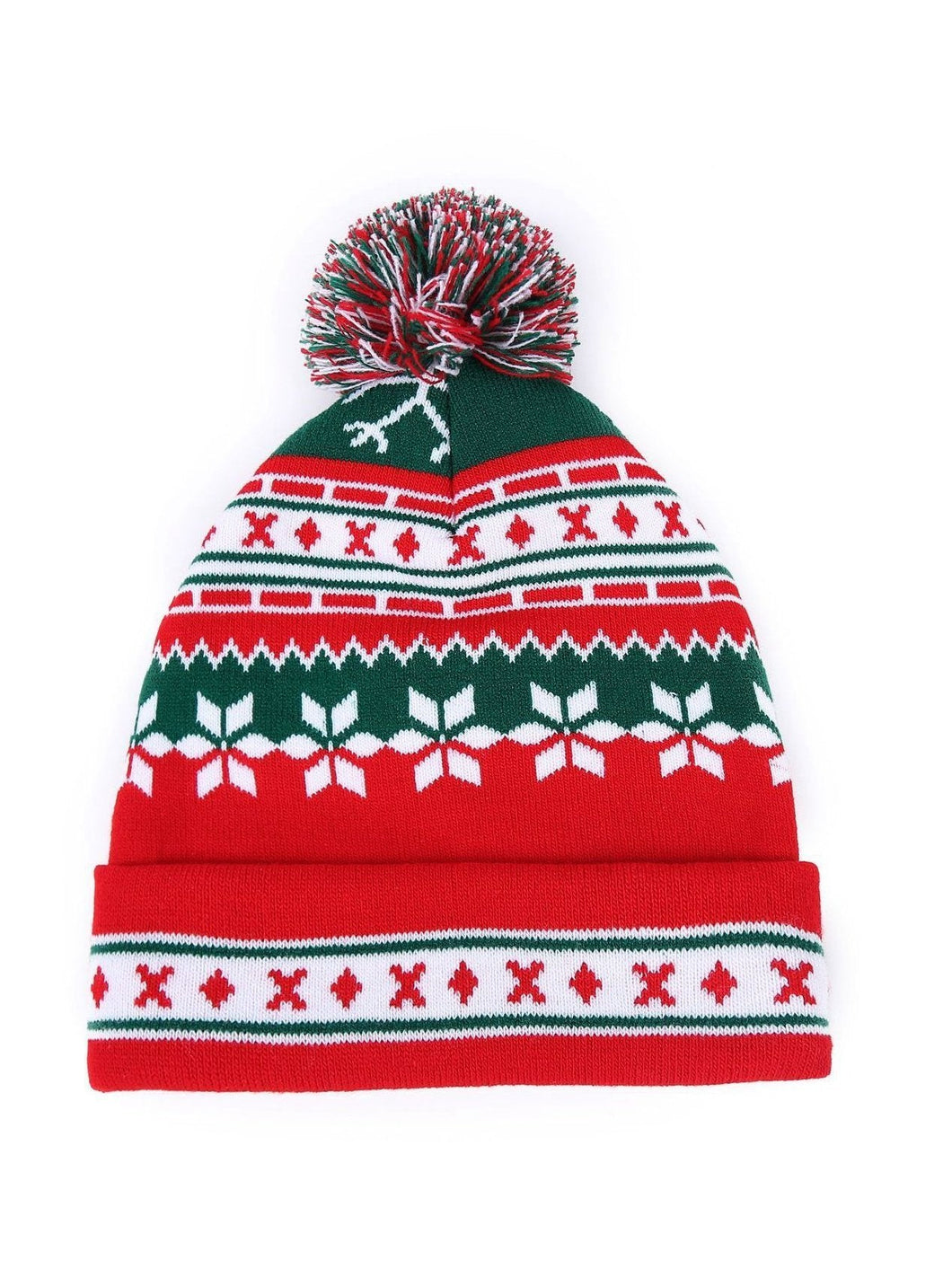Autumn Winter Christmas Old Man Snowflake Knitted Wool Knitted Hat