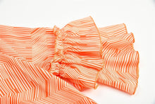 Load image into Gallery viewer, Spring Ruffled Stitching Print Chiffon Dress