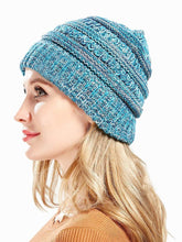 Load image into Gallery viewer, Men and women can fall and winter knitted mixed color warm headgear cap