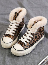 Load image into Gallery viewer, Winter High-Top Leopard Print Wild Warm Snow Boots