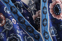 Load image into Gallery viewer, Bohemian V-Neck Retro Floral Wide Leg Jumpsuit