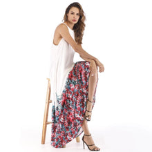Load image into Gallery viewer, Floral Printed Halterneck Big Hem Maxi Dress