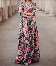Load image into Gallery viewer, Elegant Party Long Dress Bohemian Floral Print Dress