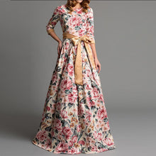 Load image into Gallery viewer, Elegant Party Long Dress Bohemian Floral Print Dress