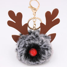 Load image into Gallery viewer, New Christmas Elk Keychain Bag Plush Pendant Accessories