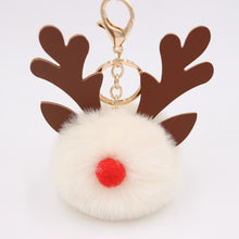 Load image into Gallery viewer, New Christmas Elk Keychain Bag Plush Pendant Accessories