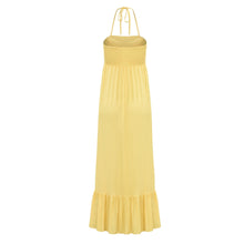 Load image into Gallery viewer, Long Bohemian Solid Color Sling Ruffled Tube Top Fishtail Dress
