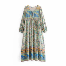 Load image into Gallery viewer, Spring New Boho Retro Positioning Print Holiday Dress