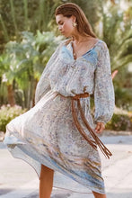 Load image into Gallery viewer, Spring New Boho Retro Positioning Print Holiday Dress