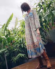 Load image into Gallery viewer, Spring New Boho Retro Positioning Print Holiday Dress