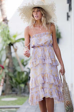 Load image into Gallery viewer, Summer Bohemian Holiday Style Print Sling Cake Dress