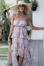 Load image into Gallery viewer, Summer Bohemian Holiday Style Print Sling Cake Dress